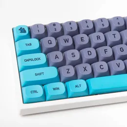 Acessórios 125 Keys MA 9mm PerfilCaps PBT Dye Sub Keycap Blue Cat para Cherry MX Teclado Mecânico Ikbc Gmmk Pro 61 64 84 87