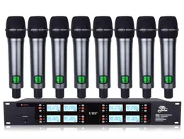 Professional UHF wireless microphone 8 channel handheld microphone school speech stage performance professional microphone W2203142619335
