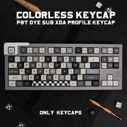 Accessories GMK Colorless 135 Keys PBT XDA Profile Keycap DYESUB English Custom Personality Keycaps For Mechanical Keyboard 61/64/68/75
