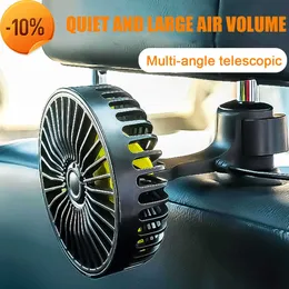 New 5V USB Car Hook Back Seat Headrest Fan with 3 Speed Switch Air Cooling Fan Car Fan Cooler Car Accessories Camper Van Vent Fans