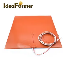 Scanning Silicone Heated Bed Heating Pad 220*220/235/300/310/400mm 24/220V 500/750/800W For 3D Printer Heat Bed Electric Pads Red