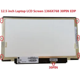 Skärm 12.5 "Laptop -skärm för HP EliteBook 820 G1 G2 G3 1366x768 Display 30PINS B125XTN02.0 LP125WH2TPB1 HB125WX1100 HB125WX1201