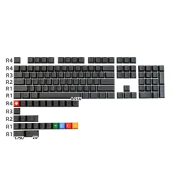Combos Black Keycap PBT Material Cherry Profile DYE Sublimation 122/130 Keys For Cherry MX Gateron Kailh TTC Switch Mechanical Keyboard