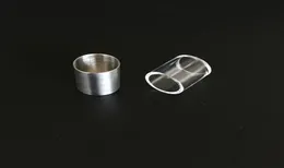 inserto de titanio o cuenco de cuarzo accesorios para fumar para Focus v carta con Flat Top Thermal Nail Thick Domeless banger glass bong7609928