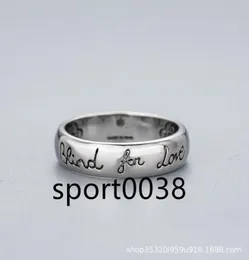 Ring Two G santique Thai sier blind for love silver jewelry08150209