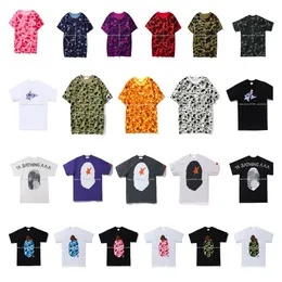 Shark Summer Mens Shirt Shorts Oversized T Shirts for Tshirt Men Clothes Designer Bathing Ape Tshirts