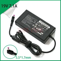 Adaptör Slim 19V 7.1a AC Adaptörü KP.13503.007 PA113116 Acer Aspire için Dizüstü Bilgisayar Şarj Cihazı V5591 V5591G Nitro 5 Spin NP51551