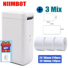 Printers NiiMbot D101 D110 Label Printer Portable Wireless Connection Label Maker Tape for Phone Tablet Easy to Use Office Home