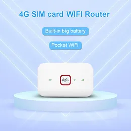 Router 4G Router Wireless LTE WiFi Modem SIM -Karte Router MiFi Pocket Hotspot 8 WiFi -Benutzer Gebäude Batterie tragbares WiFi