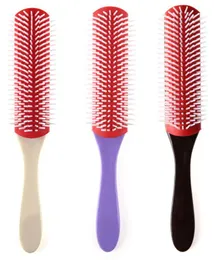 Oil Head Hair Fine Massage Combs Brushes Men Antistatic Magic 9 Rows Hair Brush Comb Salon Styling Hairdressing Scalp Massager9519903