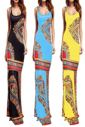 Mujer 2020 Summer Sexy Longue Femme Ete Women Boho Floral Bleveless Dashiki Maxi Long African Party Party Party vestidos9880511