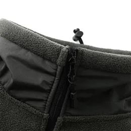 メンズパーカースウェットシャツメン冬の戦術的なフリースジャケットヘビーウォームコート米軍屋外マルチポケットビッグサイズパッチワーク