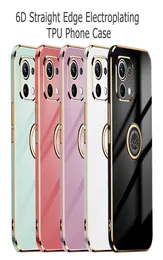 Ultra Thin Plating Phone Case för Xiaomi Mi 11T Pro 11 Mi11 Lite 5G NE Ultra Cover för Xiaomi Mi11 Pro Lite Ring Stand Case CAQA3010568
