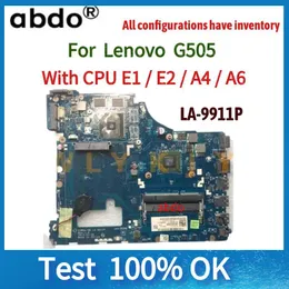 Motherboard VAWGA/GB LA9911P motherboard.For Lenovo G405 G505 notebook motherboard With E1 E2 A4 E6 AMD CPU .DDR3 100% test work