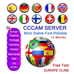 Oscam Cline Digital TV Aerial Stable Satellite Receiver Antenna CCCAM 8 lines fast stable cable Europe for DVB S2 Poland Germany Spain Portugal