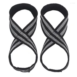 Resistance Bands Hand Wraps 8 Word Belt Wrist Strap Powerlifting Bodybuilding Support Weight Lifting Sport Wristbands
