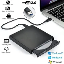 Stations External DVD ROM Optical Drive USB 2.0 CD/DVDROM CDRW Player Burner Slim Portable Reader Recorder for Laptop r57