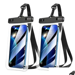 Party Favor 5 Colors Transparent Phone Waterproof Bag Mobile Bags Summer Swimming Diving Supplies With Lanyard Drop Delivery Home Ga Dhxd0