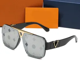 Tons de óculos de sol designers Moda Moda Classic Sunglasses com letras