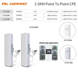 Router 25 km im Freien mit hohem wetterfestem CPE/WiFi Extender/Access Point/Router/2,4 g 300 Mbit/s Antenne Wi Fi Router Bridge Nanostation