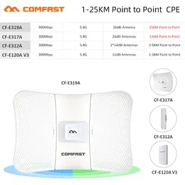 Routrar lång räckvidd utomhus wifi cpe 300900mbps 5ghz trådlös ap bridge åtkomstpunkt wifi antenn repeater nanostation amplifer router