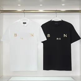 23ss 2 색 고급스러운 Desinger 남자 티셔츠 편지 인쇄 여성 패션 여름 통기성 짧은 소매 아시아 크기 s-2xl
