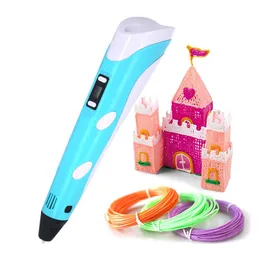 Stampante Penna 3D Penna per stampa 3D 5V 2A Alimentazione USB 1.75mm ABS/PLA Giocattolo creativo Regalo per bambini Disegno Creazione modello inviata velocemente