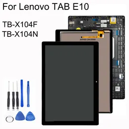 Paneler NYA 10.1 "För Lenovo Tab E10 E 10 TBX104F TBX104N TBX104L TB X104 Touch Screen Digitizer LCD Display Assembly