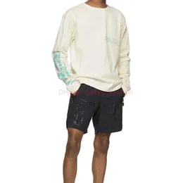 Дизайнерская короткая мода повседневная одежда пляжные шорты 2023 Летний новый Руд Нью -Йорк с ограниченной печатью 3M Светоотражающий шорты Hiphop joggers o joggers o