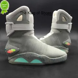 Basketball Shoes Mags Boots 'S Led Glow In The Dark Lighting Grey Marty Mcflys Air Mag Back To The Future Marty Mcfly Size 7-1200
