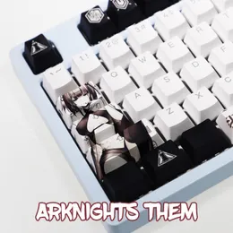 Accessories Arknights Theme Mobile Online Game PBT Shine Through Keycaps Custom Keys Mechanical Keyboard Custom keycap Comics cybersport