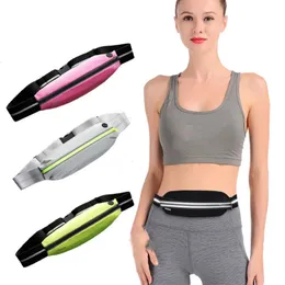 Torby zewnętrzne uchwyt na telefon komórkowy Pasek odblaskowy Torba Fitness Sport Waterproof Running Talia Jogging Przenośne