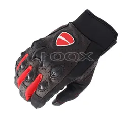 Läderhandskar Corse Motorcykel Motorcykel racing Kör Ridning Black Red för Ducati Team Gloves H10223958973