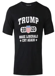 Trump 2020 Print T Shirt S3XL ONeck Short Sleeve Men Shirts Summer Cotton TShirt Fashion Black Trump Casual Shirt Gifts VT06425623011