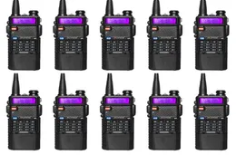 Walkie talkie 10pcslot baofeng uv5r VHF UHF Dual Band 3800mAh 5W Portable Talkies HF Transceiver CB Radio9150933