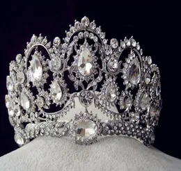 W magazynie 2016 Vintage Peacock Crystal Tiara Bridal Hair Akcesoria do ślubnych Quinceanera Tiary i korony Pageant Rhinestone C5818220