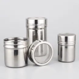 Storage Bottles Chocolate Shaker Lid Stainless Steel Sugar Bowl Cocoa Containers Powder Coffee Sifter Tool For Kitchen Accessories Supplies