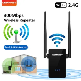 Roteadores comfast wi -fi repetidor de wifi 300/200m 802.11n/b/g wi -fi extensor sinal amplificador de sinal reforço Repetidor roteador