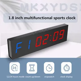 Clocks Gym Timer LED -Intervall -Timer Digital Countdown Wall Clock Fitness Timer 1,8 -Zoll