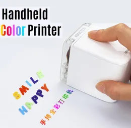 Printers Kongten Mbrush Mini Printer Bluetooth Mobile Color Mini Handheld Printer Portable Wifi Printers PrinCube Handheld Inkjet Printer