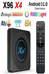 X96 X4 Android 110 TV BOX Amlogic S905X4 4GB 64GB 4GB32GB Quad Core 24G5G WIFI BT41 AV1 8K Smart Media Player Home Movie 4G32G2050037