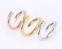 Love Band anneaux bijoux pour femmes en acier au titane anneau à ongles unique mode européenne et américaine rue hip hop couple décontracté classique 2580520