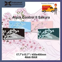 Rests 450x400x4mmXL / 17.7" x 15.7" Xraypad Aqua Control II Sakura Gaming Mouse Pads