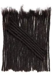 Luxnovolex Dreadlock Human Hair 30 strands 06 cm Diameter Width Unprocessed Virgin Full Handmade Permanent Locs Natural Black Co2512395