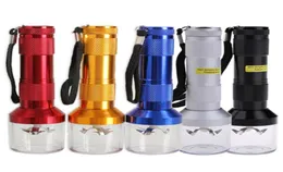 DHL Torch Shaped Electric Grinder Crusher Herb Tobacco Smoke Grinders vaporizzatore click n vape Quickly Alluminio 145CM 50pcs1405731