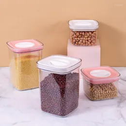 Storage Bottles Plastic Bins Box Food Containers With Lid For Kitchen Fridge Cabinet Desk Organizer