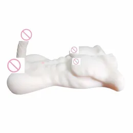sex toy massager Masturbazione femminile Inverted Solid Half Body Doll Maschio Falso pene e pene Prodotti sessuali per adulti