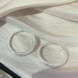 Çember Küpe Alerji Partisi Aksesuarlarını Önleme Hediye 925 STERLING Gümüş Vintage Kadınlar İçin Shinning Modaya uygun Küpe Takı Zirkon