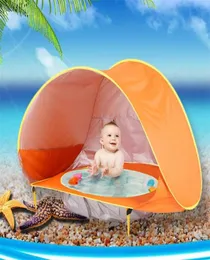 Baby Beach Tent Portable Waterproof Build Sun Awning UVprotecting Tents Kids Outdoor Traveling Sunshade Play House Toys XA213A LJ8562517