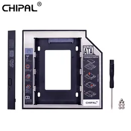 Enclosures CHIPAL 2nd HDD Caddy 12.7mm 9.5mm SATA 3.0 2.5'' HD Hard Disk Drive Enclosure SSD Case Box For Laptop CDROM DVDROM Optical Bay